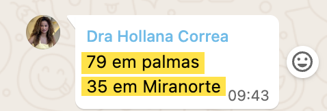 Print de mensagem de mentorada Reconecta